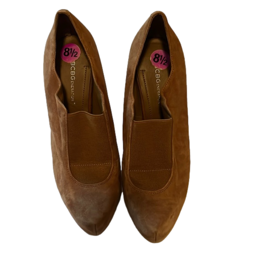 BCBGeneration Women's Brown Suede Heels Size 8.5